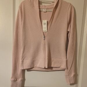 Gilly Hicks Blush Pink Textured Cardigan